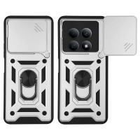 Θήκη Ring Armor CamPro Sonique για Xiaomi Redmi Note 15 4G / Redmi Note 15 5G / Poco M8 5G Ασημί