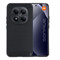 Θήκη Σιλικόνης Sonique Carbon Brushed Xiaomi Redmi Note 15 Pro Plus 5G / Poco M8 Pro 5G Μαύρο