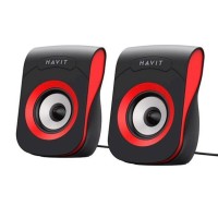 Ηχεία Υπολογιστή Havit SK599 USB 2.0 3W Κόκκινο