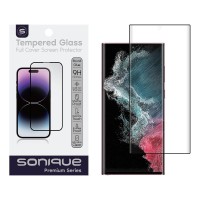 Curvy Glass Sonique Premium Series HD Full Cover 9H (fingerprint unlock) Samsung Galaxy S22 Ultra Μαύρο