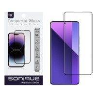 Curvy Glass Sonique Premium Series HD Full Cover 9H Xiaomi Redmi Note 13 Pro Plus 5G / Redmi Note 14 Pro 4G Μαύρο