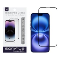 Hardy Glass Sonique Premium Series HD Full Cover 9H Apple iPhone 15 / iPhone 16 Μαύρο
