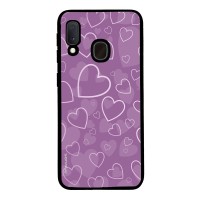 Θήκη Sonique Heart Series για Samsung Galaxy A20e Βιολετί