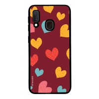 Θήκη Sonique Heart Series για Samsung Galaxy A20e Μπορντώ