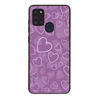 Θήκη Sonique Heart Series για Samsung Galaxy A21s Βιολετί
