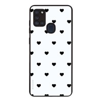 Θήκη Sonique Heart Series για Samsung Galaxy A21s Λευκό
