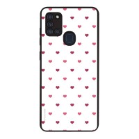 Θήκη Sonique Heart Series για Samsung Galaxy A21s Λευκό 01