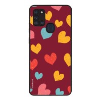 Θήκη Sonique Heart Series για Samsung Galaxy A21s Μπορντώ