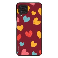Θήκη Sonique Heart Series για Samsung Galaxy A22 4G / Galaxy M32 4G / Galaxy M22 4G Μπορντώ