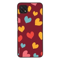 Θήκη Sonique Heart Series για Samsung Galaxy A22 5G Μπορντώ