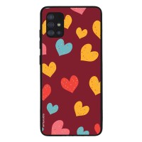 Θήκη Sonique Heart Series για Samsung Galaxy A51 Μπορντώ