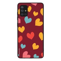 Θήκη Sonique Heart Series για Samsung Galaxy A71 Μπορντώ