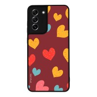 Θήκη Sonique Heart Series για Samsung Galaxy S21 FE Μπορντώ