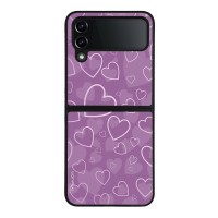 Θήκη Sonique Heart Series για Samsung Galaxy Z Flip 4 Βιολετί
