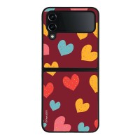Θήκη Sonique Heart Series για Samsung Galaxy Z Flip 4 Μπορντώ
