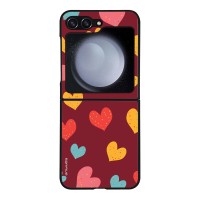 Θήκη Sonique Heart Series για Samsung Galaxy Z Flip 5 Μπορντώ