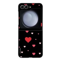 Θήκη Sonique Heart Series για Samsung Galaxy Z Flip 6 / Galaxy Z Flip 7 FE 5G Μαύρο