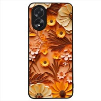 Θήκη Sonique 3D Flower Series για Oppo A38 Πορτοκαλί