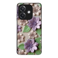 Θήκη Sonique 3D Flower Series για Oppo A40 Βιολετί