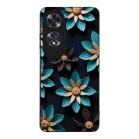 Θήκη Sonique 3D Flower Series για Oppo A60 Γαλάζιο