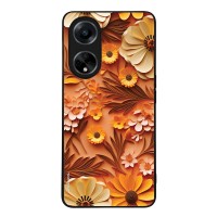 Θήκη Sonique 3D Flower Series για Oppo A98 5G Πορτοκαλί