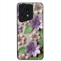 Θήκη Sonique 3D Flower Series για Oppo Find X5 Pro 5G Βιολετί
