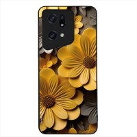 Θήκη Sonique 3D Flower Series για Oppo Find X5 Pro 5G Κίτρινο