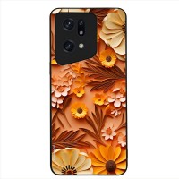 Θήκη Sonique 3D Flower Series για Oppo Find X5 Pro 5G Πορτοκαλί