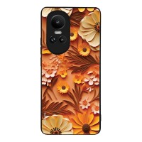 Θήκη Sonique 3D Flower Series για Oppo Reno10 5G Πορτοκαλί