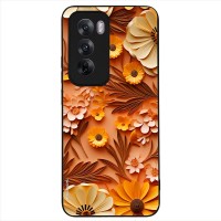 Θήκη Sonique 3D Flower Series για Oppo Reno12 5G Πορτοκαλί