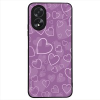 Θήκη Sonique Heart Series για Oppo A38 Βιολετί