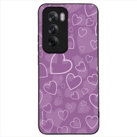 Θήκη Sonique Heart Series για Oppo Reno12 5G Βιολετί