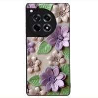 Θήκη Sonique 3D Flower Series για OnePlus 12R 5G Βιολετί