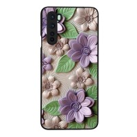 Θήκη Sonique 3D Flower Series για OnePlus Nord Βιολετί