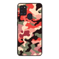 Θήκη Sonique Camouflage Army Series για Samsung Galaxy A21s Κόκκινο