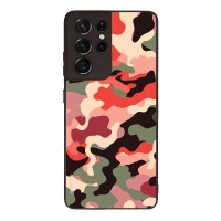 Θήκη Sonique Camouflage Army Series για Samsung Galaxy S21 Ultra Κόκκινο