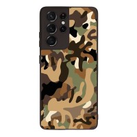 Θήκη Sonique Camouflage Army Series για Samsung Galaxy S21 Ultra Καφέ