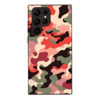 Θήκη Sonique Camouflage Army Series για Samsung Galaxy S22 Ultra Κόκκινο