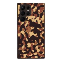 Θήκη Sonique Camouflage Army Series για Samsung Galaxy S22 Ultra Καφέ 01
