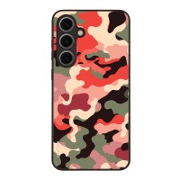 Θήκη Sonique Camouflage Army Series για Samsung Galaxy S24 FE Κόκκινο