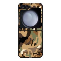 Θήκη Sonique Camouflage Army Series για Samsung Galaxy Z Flip 5 Καφέ