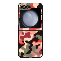 Θήκη Sonique Camouflage Army Series για Samsung Galaxy Z Flip 6 / Galaxy Z Flip 7 FE 5G Κόκκινο