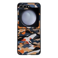Θήκη Sonique Camouflage Army Series για Samsung Galaxy Z Flip 6 / Galaxy Z Flip 7 FE 5G Πορτοκαλί