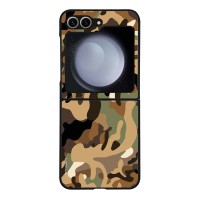 Θήκη Sonique Camouflage Army Series για Samsung Galaxy Z Flip 6 / Galaxy Z Flip 7 FE 5G Καφέ