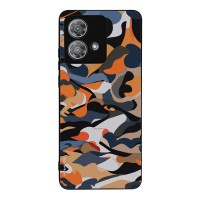 Θήκη Sonique Camouflage Army Series για Motorola Edge 40 Neo 5G Πορτοκαλί