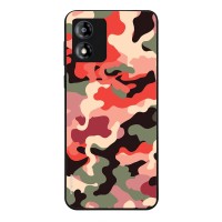 Θήκη Sonique Camouflage Army Series για Motorola Moto E13 4G Κόκκινο