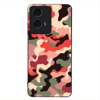Θήκη Sonique Camouflage Army Series για Motorola Moto G04 4G / Moto G04s 4G / Moto G24 4G / Moto G24 4G Power / Moto E14 4G Κόκκινο