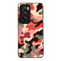 Θήκη Sonique Camouflage Army Series για Oppo Reno12 5G Κόκκινο