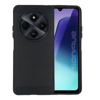 Θήκη Σιλικόνης Sonique Carbon Brushed Xiaomi Redmi 14C 4G / Poco C75 4G / Redmi A4 5G Μαύρο
