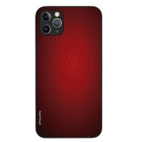 Θήκη Sonique Carbon Series για Apple iPhone 11 Pro Max Κόκκινο